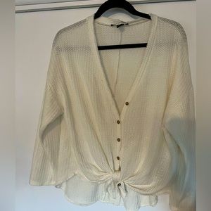 Forever 21 Thermal Buttoned Sweater